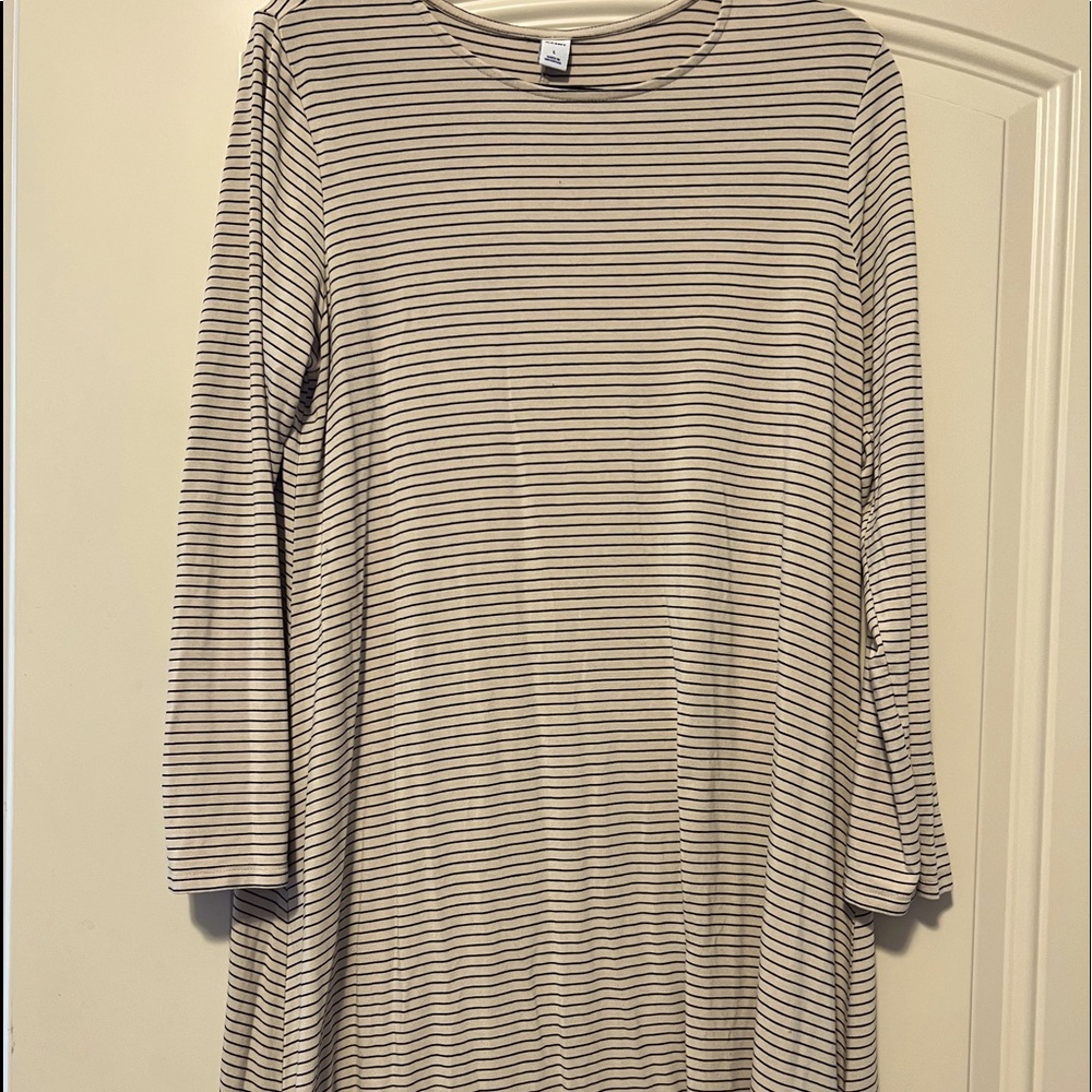 Swing a line dress knee length